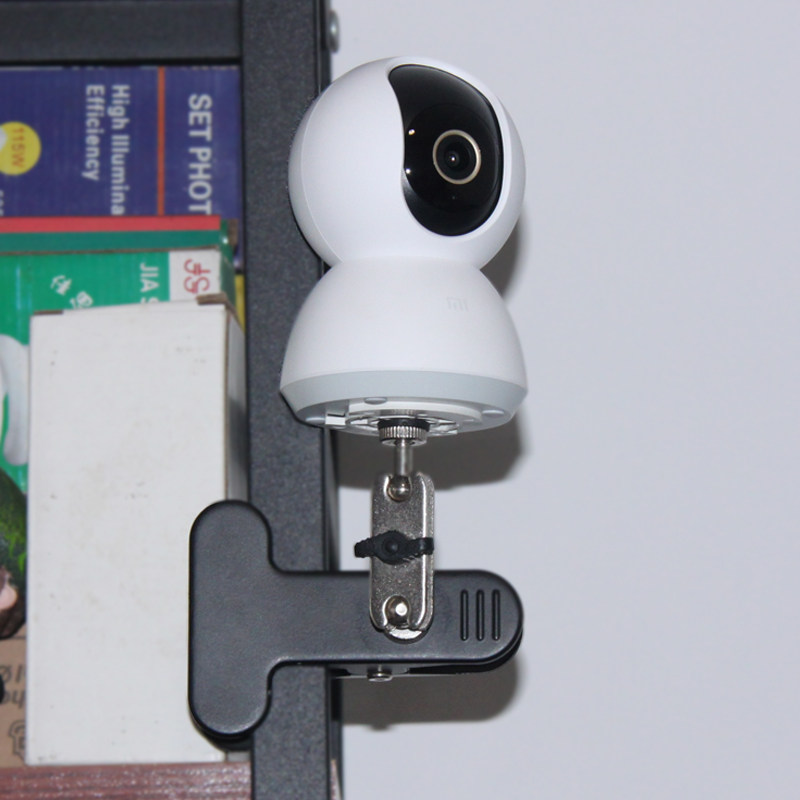 小米打孔摄像头监控支架底座夹式窗帘吊装婴儿床监控器材配件