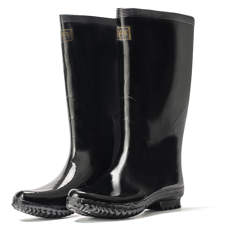 雨鞋际华华雄3539男士雨靴中筒高筒劳保保水雨鞋