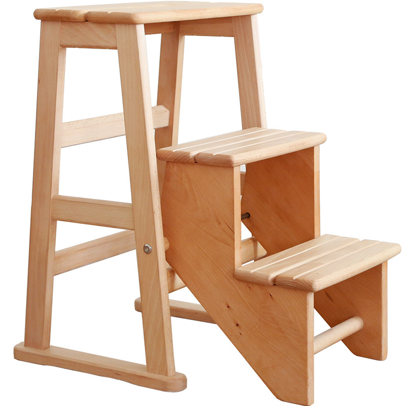 原点生活日式实木踏凳时尚便携折换叠阶梯换鞋小凳子创意简易家具