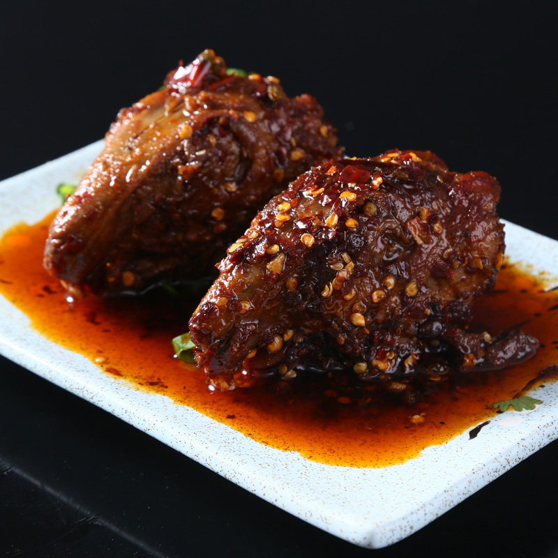 四川特产麻辣兔头2个/份五香兔脑壳小吃美食卤味熟食零食下酒菜