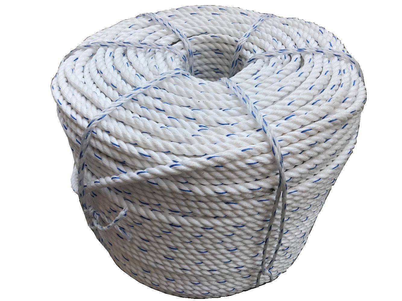 丝绳捆绑12mm尼龙绳亚麻白丝绳货车绳子麻绳牢固尼龙绳