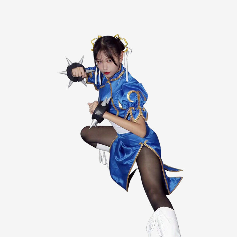 动漫游戏街头霸王cosplay服装全套女装性感旗袍春丽coscosplay女装