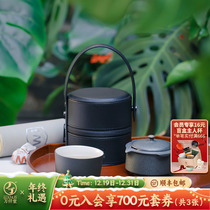 tens of thousands Hall teapot tea home small teapot for one person with large capacity teapot portable travel tea set days