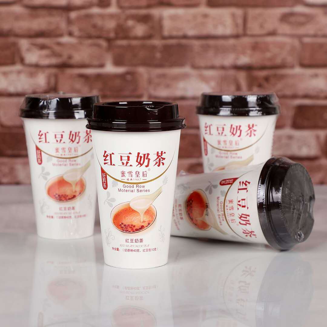 红豆奶茶整箱30杯蜜雪皇后早餐速溶香浓热茶冲饮厂家