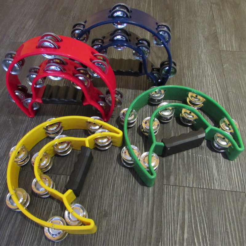 乐器恒福ktv手摇铃双排花铃打击乐器铃鼓热销推荐儿童击打乐器