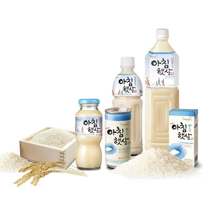 韩国进口熊津米糠汁大米露糙米味玄米汁萃米源晨之露饮料15l