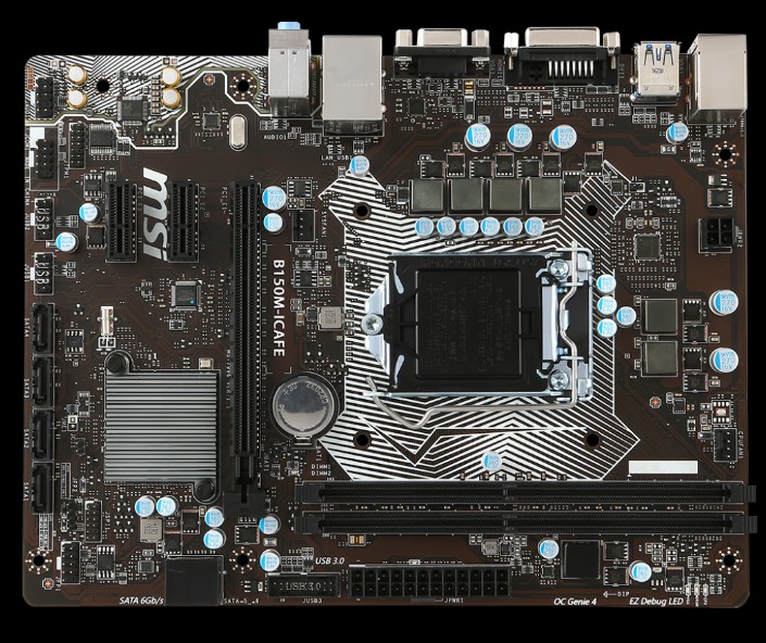 b150主板1151针ddr4 b250m 微星b150m pro 保一年msi vb250 icafe