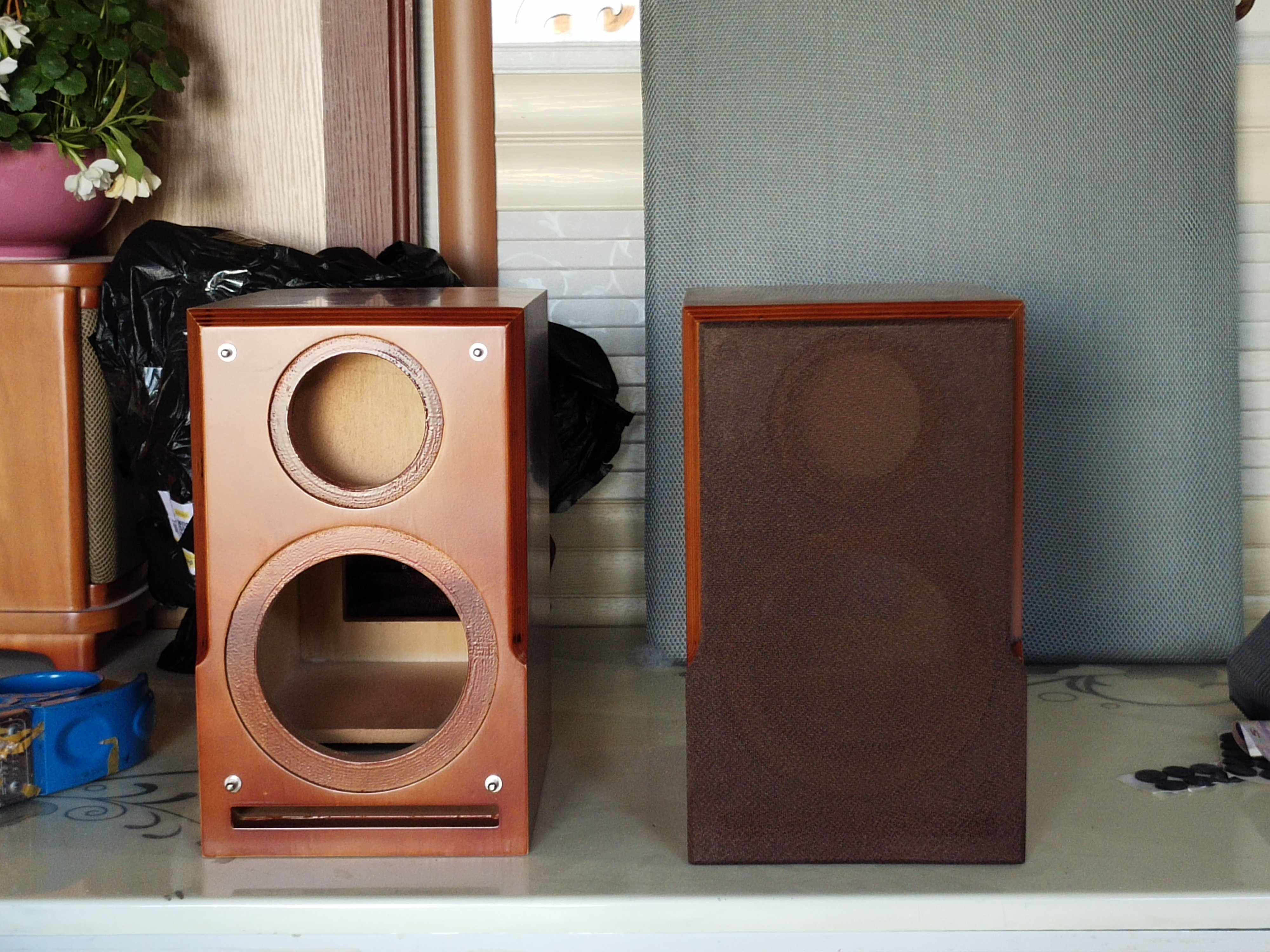 定做实木监听hifi音箱空箱喇叭箱体全频迷宫hifi音箱