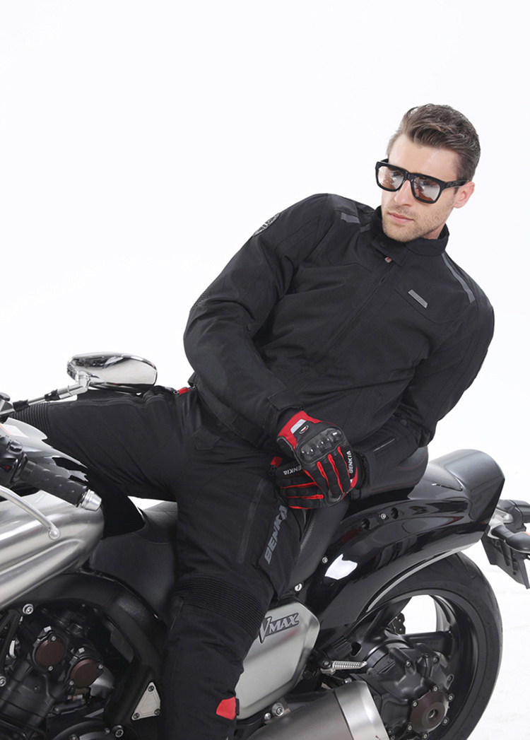 车迷辰 正品 benkia hdf-jd60 秋冬保暖防风机车骑行摩托车服