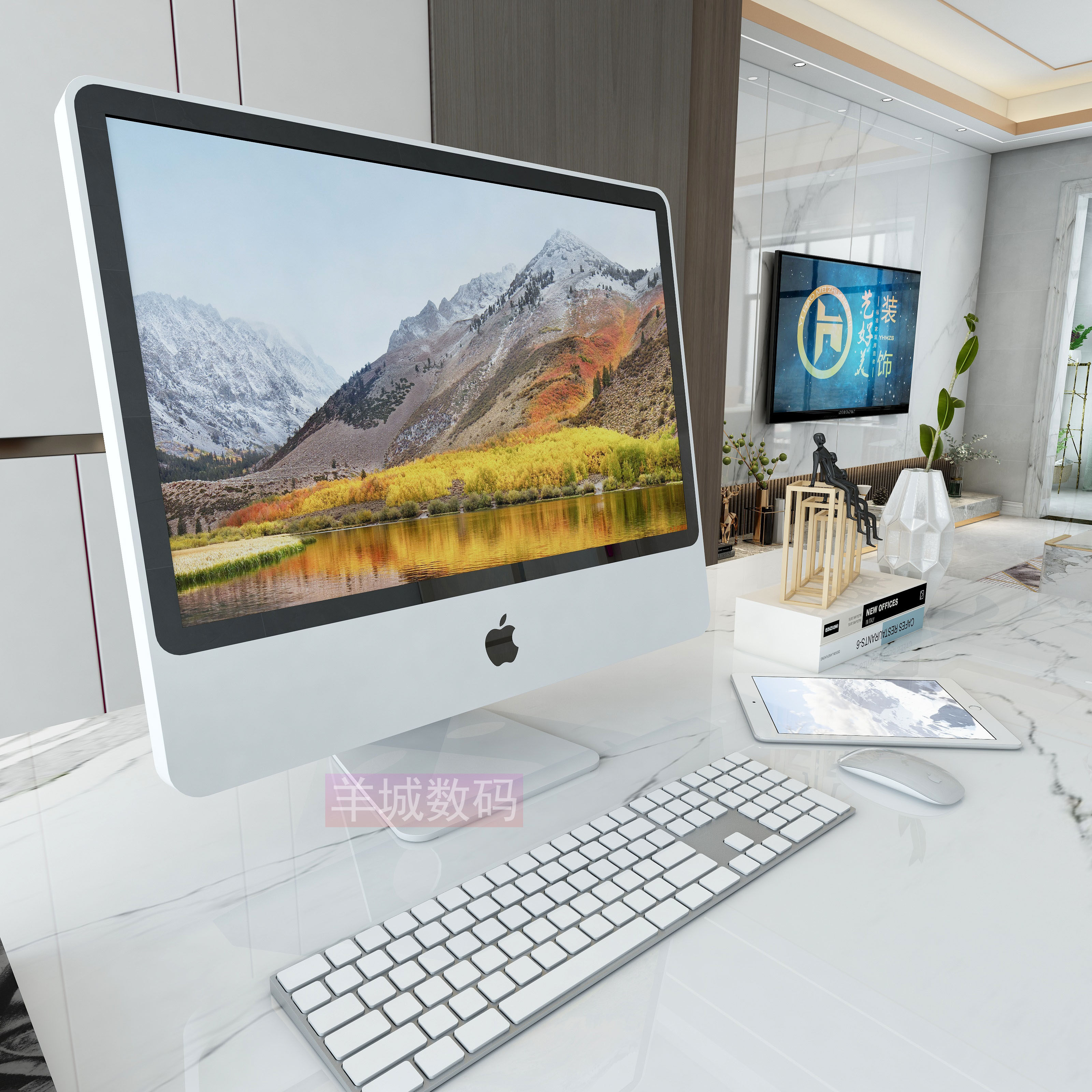 24寸apple苹果一体机imac超薄宽屏游戏独显台式一体机