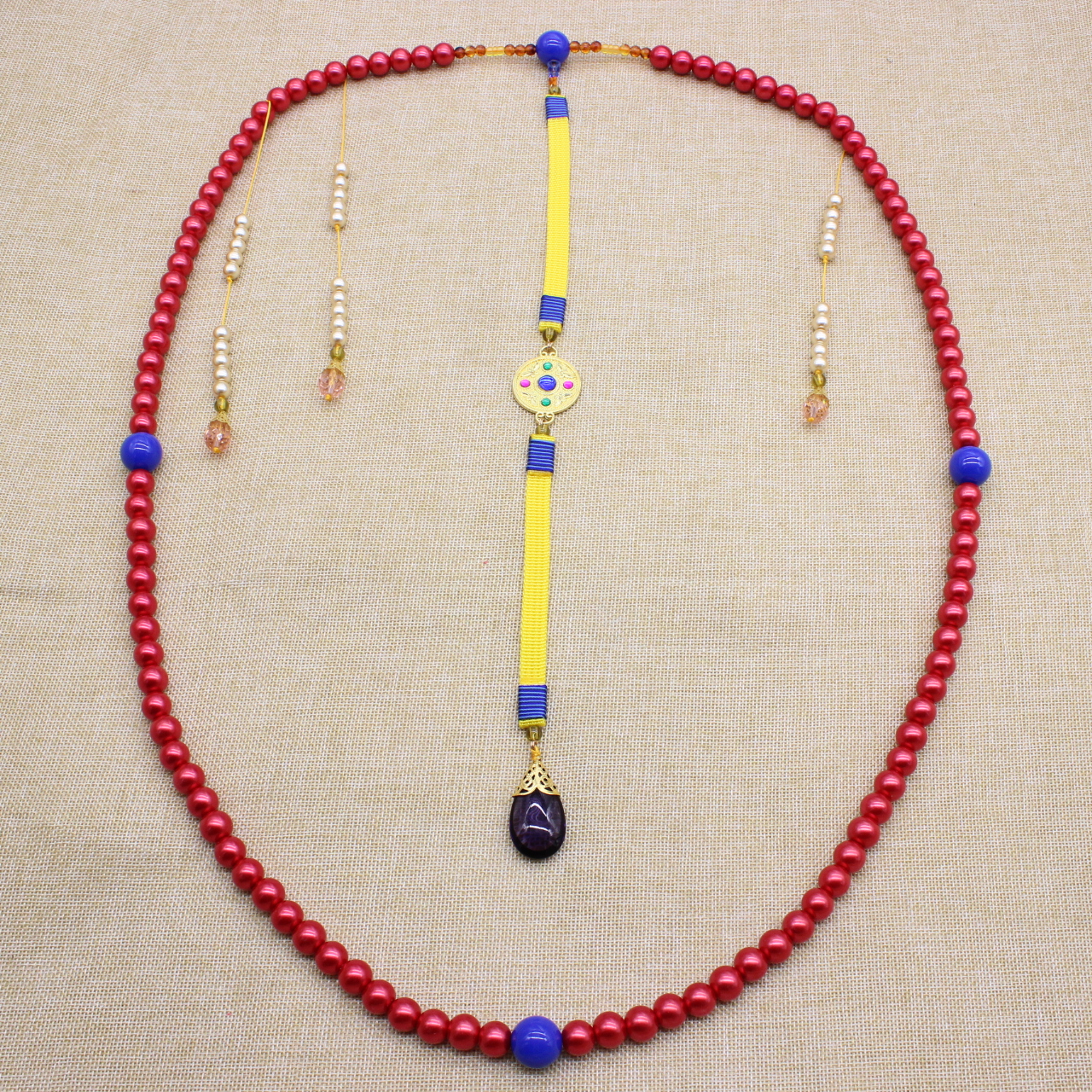 朝珠项链108颗佛珠饰品清代故宫珍藏珍珠东珠佛珠