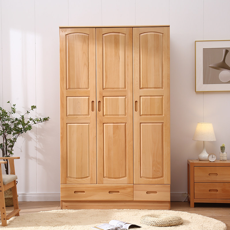 实木衣柜金多喜现代简约储物柜衣橱环保榉木开门卧室衣柜