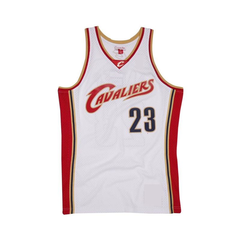 正品骑士队詹姆斯23号城市复古刺绣篮球球衣套装篮球服