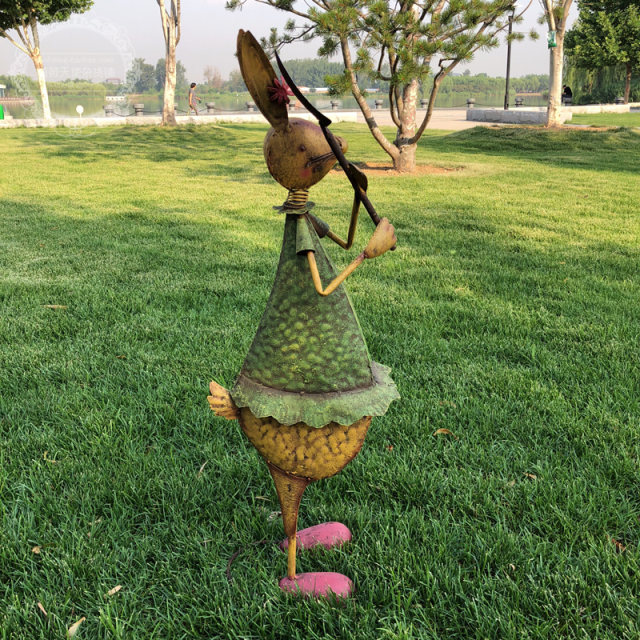 American country garden decoration ornaments wrought iron rabbit floor decorations balcony courtyard gardening creative home American country garden decoration ornaments wrought iron rabbit floor decorations balcony courtyard gardening creative home