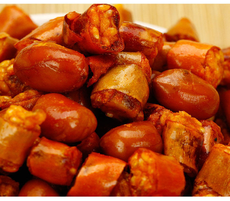 云南产qq酥山里郎辣椒香脆丘北干吃香酥香辣花生零食油炸200g*5袋