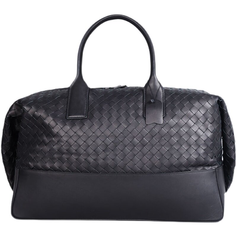 jiabv行李包男大容量超大旅行袋真皮编织男包出差旅行袋