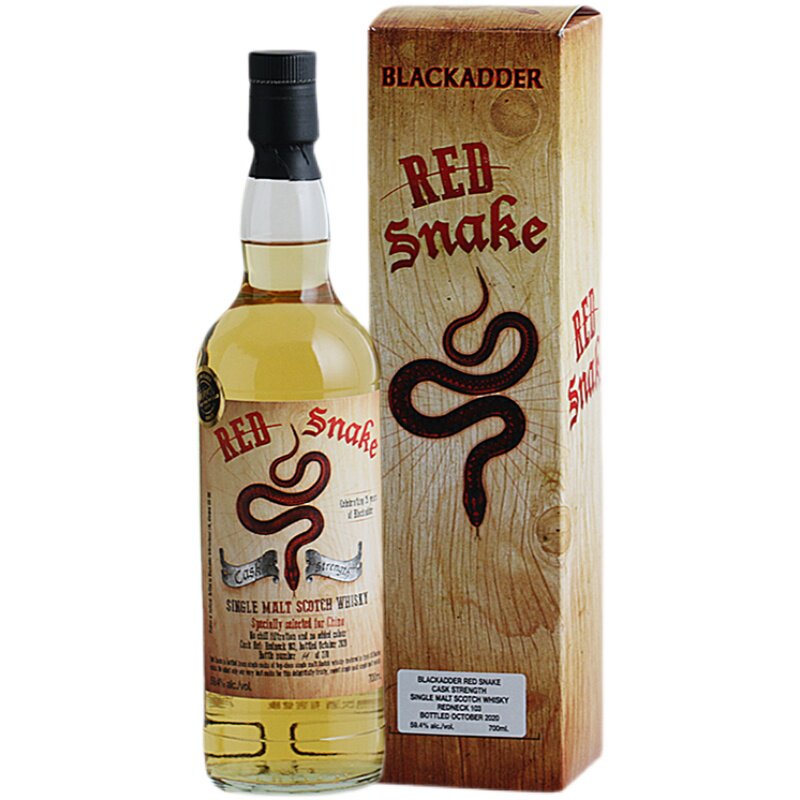 黑蛇装瓶厂小红蛇单一原桶麦芽威士忌redsnake英国原装进口洋酒