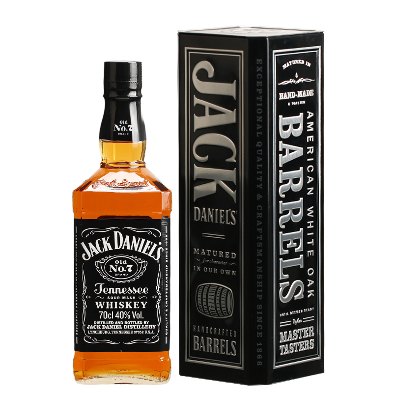 杰克丹尼田纳西威士忌铁盒盒装jackdaniel美国进口