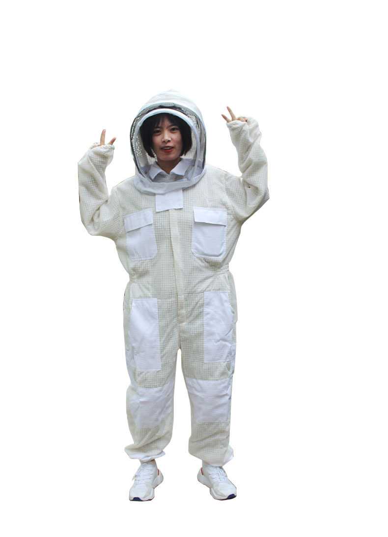 全套加厚防蜂服连体通气全网防蜂衣养蜂专用全身防护服养殖工具