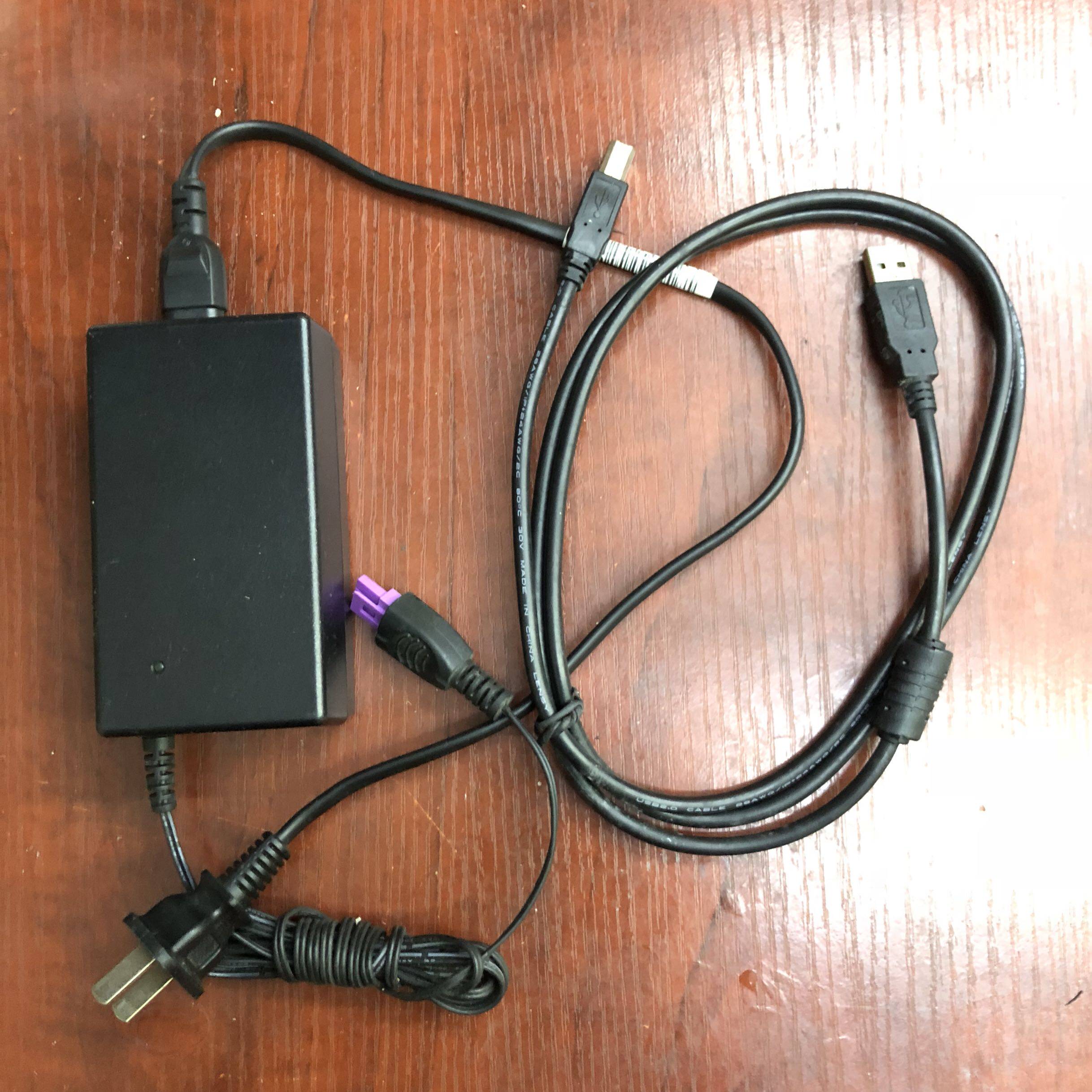 适用hp惠普系列photosmartk510彩色照片一体机电源线数据线多功能一体