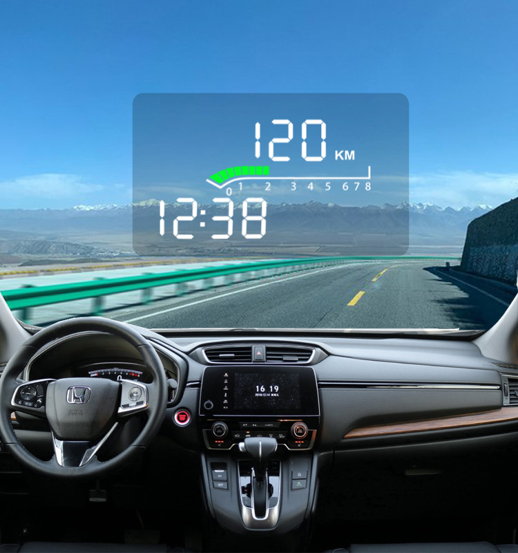 抬头本田crv皓影显示hud落锁升窗混雷达转速抬头显示