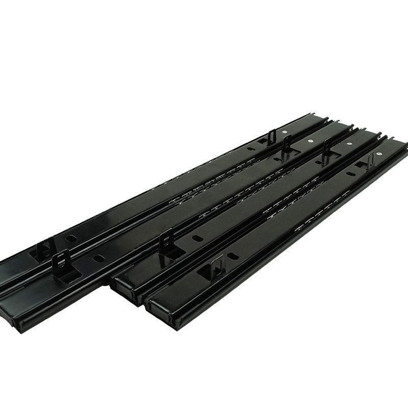 包邮14寸12寸道轨抽屉25mm二节电脑桌托底导轨导轨