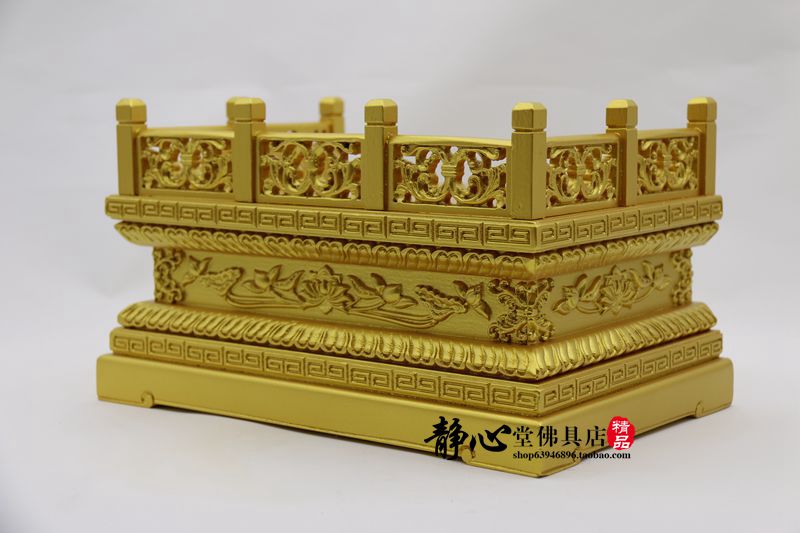 金刚台香樟木底座佛座台子莲花实木底座观音佛像底座须弥座