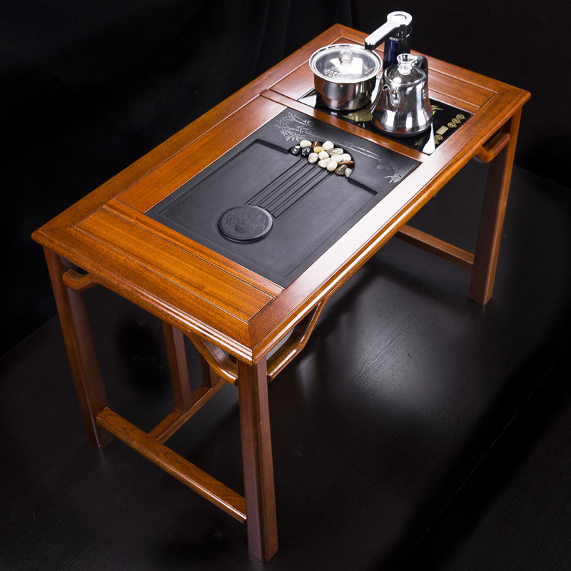 功夫茶汇享桌椅组合刚果花梨实木茶台功夫茶几茶盘