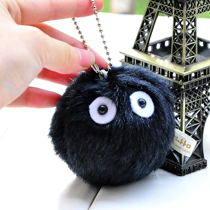 煤炭日式宫崎骏龙猫毛绒手机链钥匙链扣男汽车挂件钥匙扣