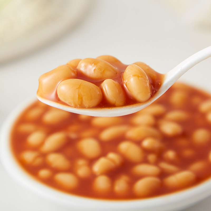 番茄意大利进口cirio茄意欧茄汁焗焗豆420g罐头豆瓣酱