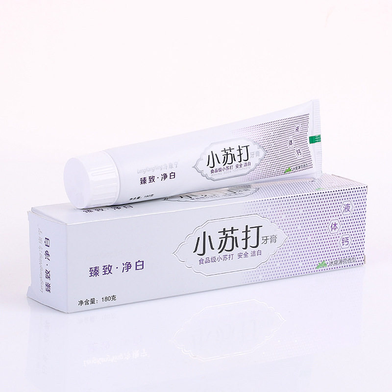 180g冷康康宁小苏打牙膏祛渍超白清新修护臻致牙膏
