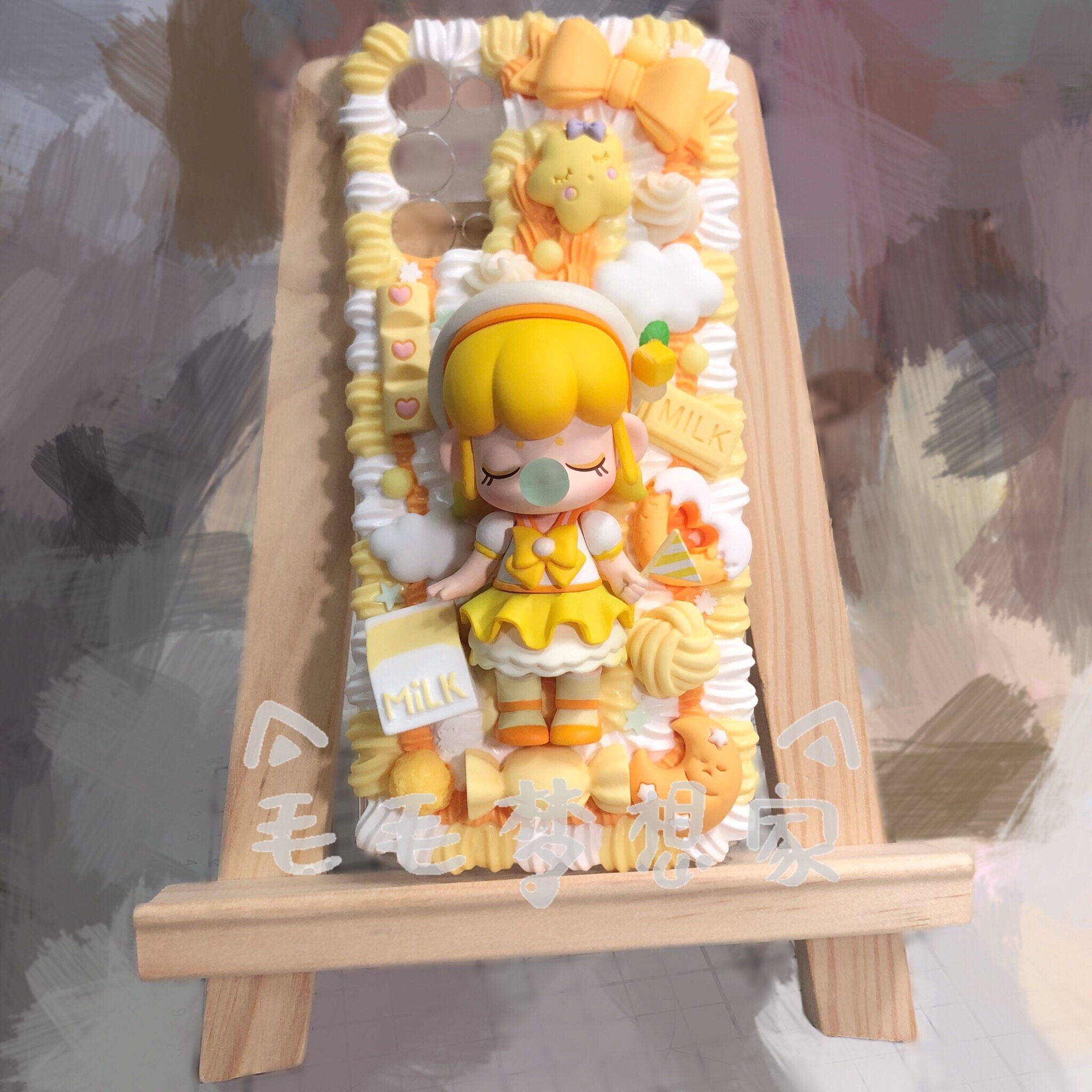 nanci梦境下午茶定制手机机壳芒果盲盒奶油胶手手机壳