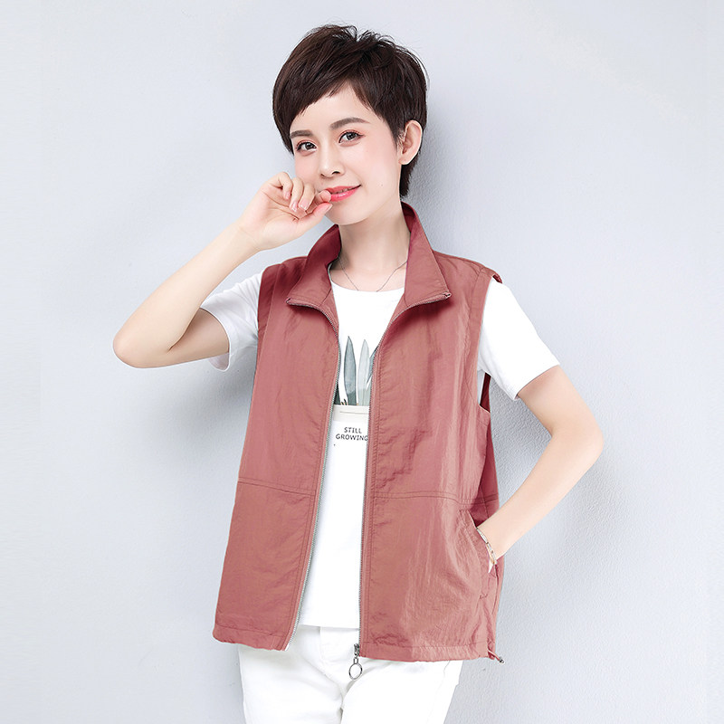 女士马甲短款夏季薄款2020新款中年妈妈宽松马夹