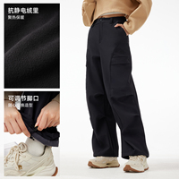 骆驼户外软壳裤加绒防风防水登山裤