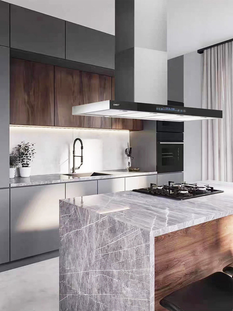 油烟机emeet意米特中岛商场吊挂悬挂式开放式厨房中岛型油烟机