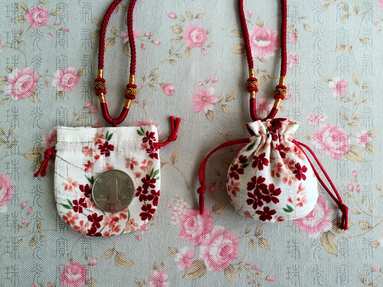 樱花袖珍小挂锦囊香包香囊护身平安胎毛汉服香包