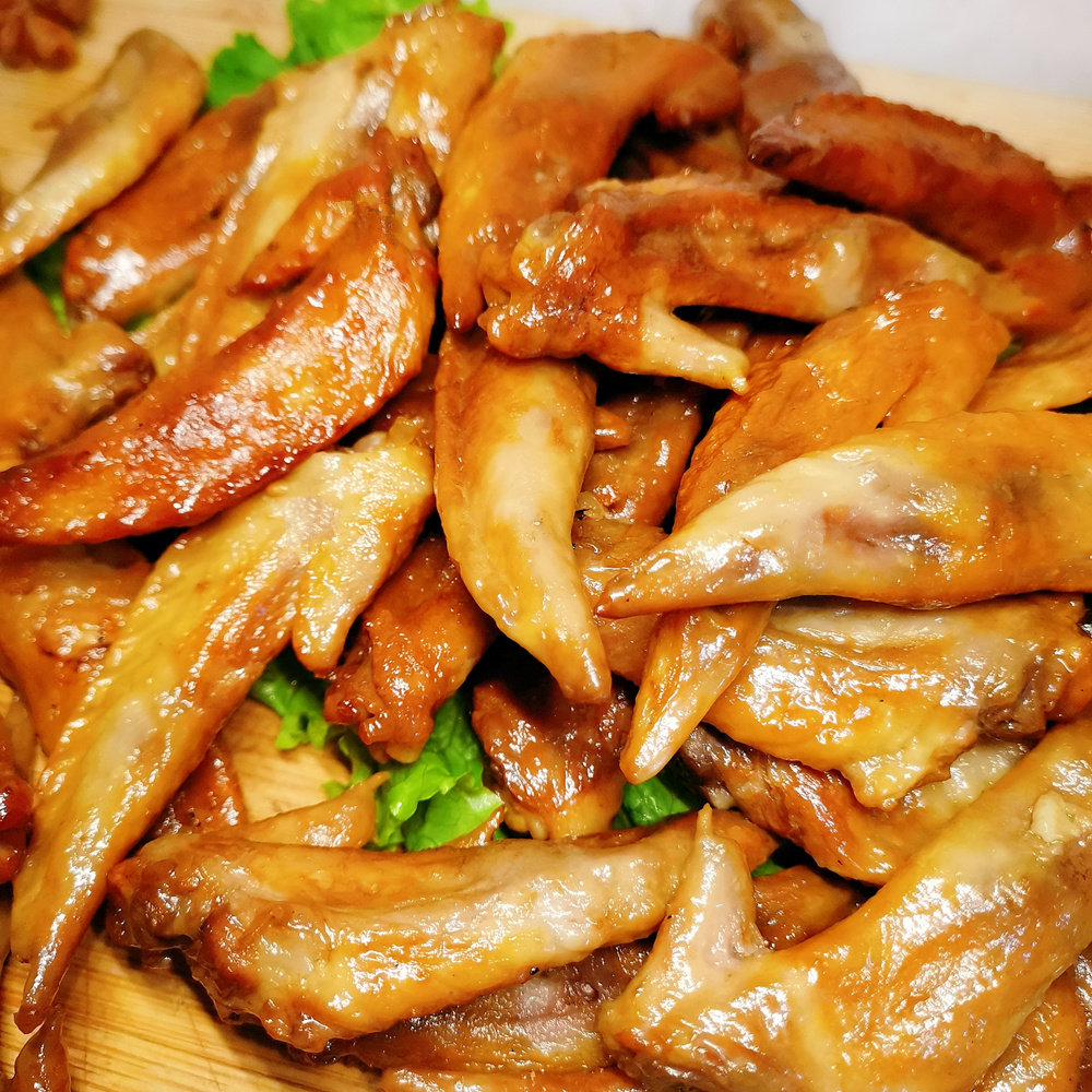 熏鸡翅尖东北哈尔滨特产熏酱卤风味熟食五香烟膀肉新鲜色即下酒菜