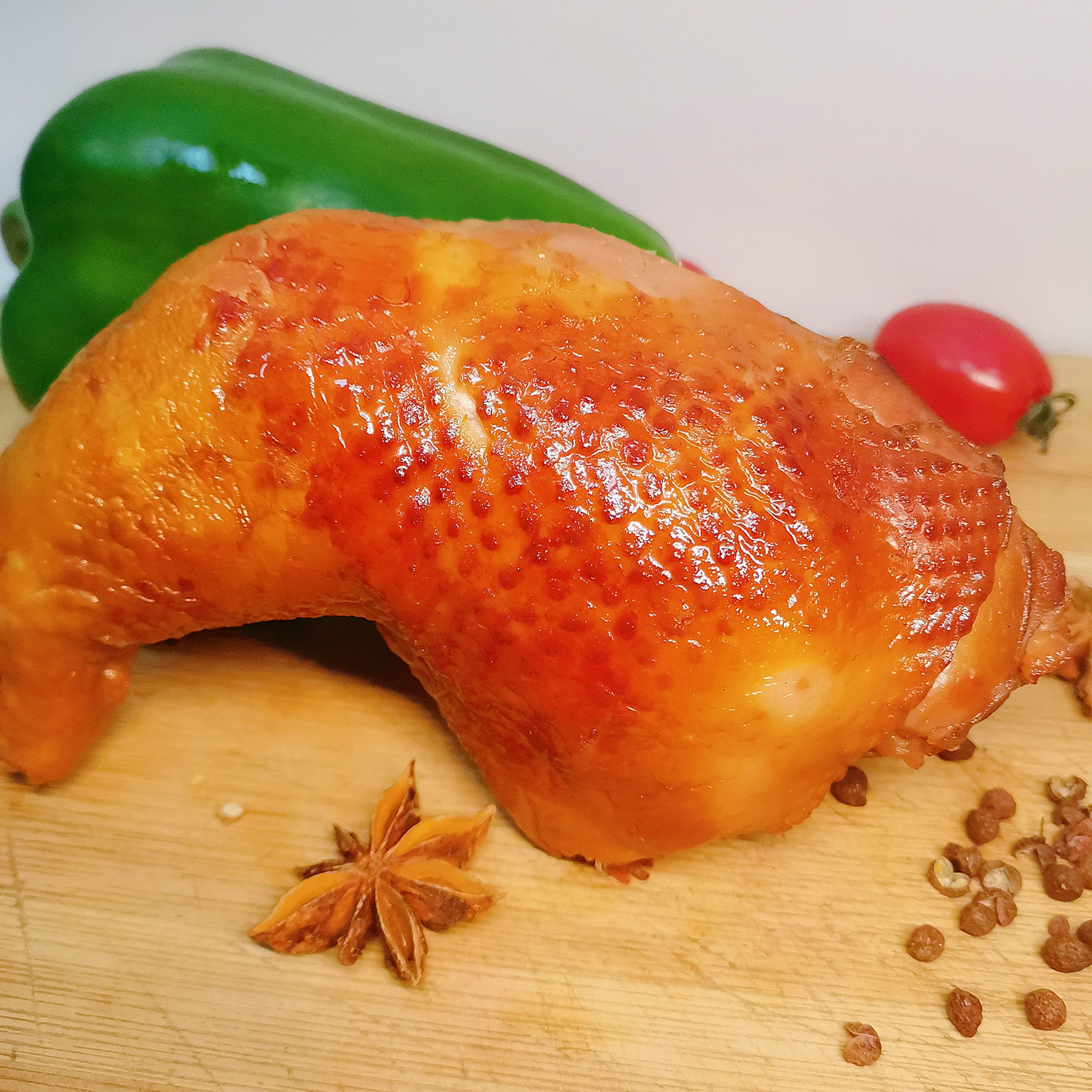 鸡腿熟食全腿五香烟熏卤味盐焗零食真空火鸡鸡肉零食