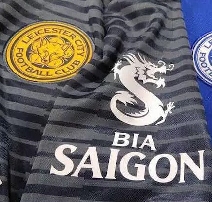 赞助1819英超莱斯特手臂biasaigon足球印字印号球迷用品