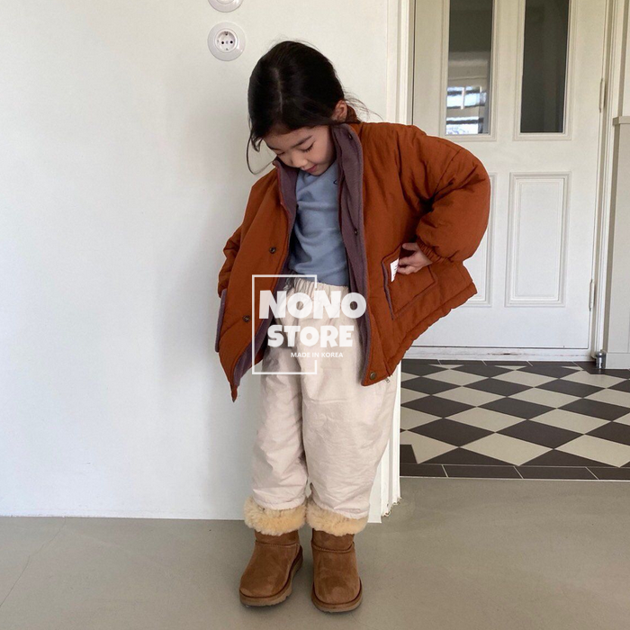 nono韩国童装代购男女儿童宝宝休闲裤羊羔内里裤子