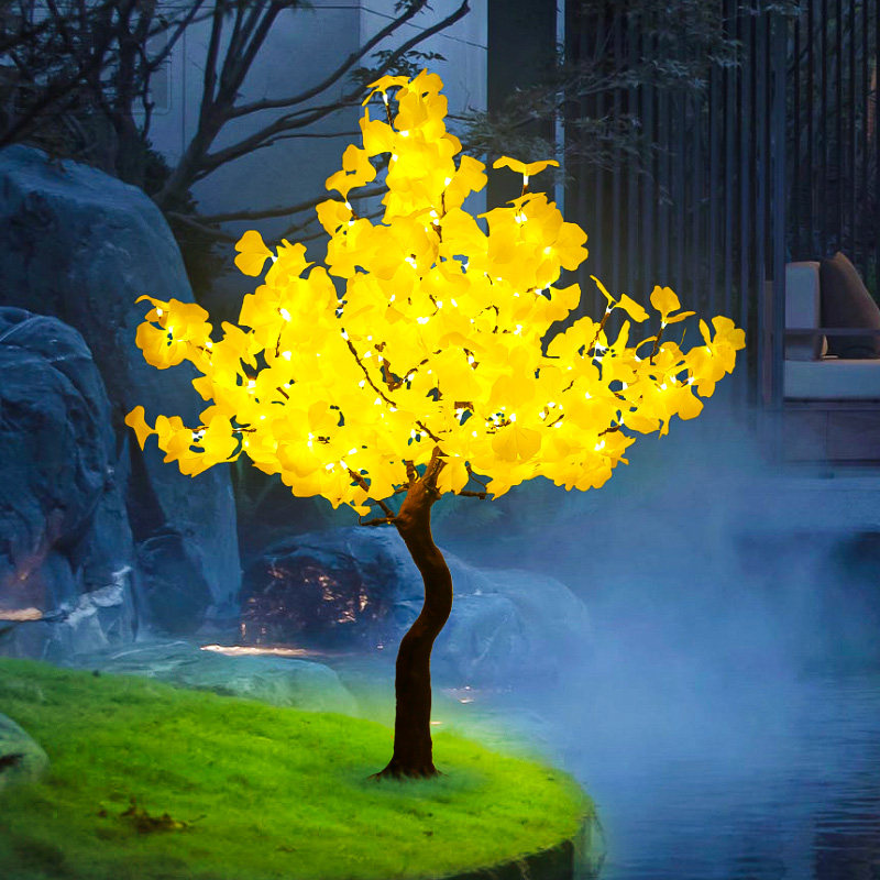 led仿真发光树银杏树红枫枫树桔树景观庭院灯景观灯景观庭院灯饰