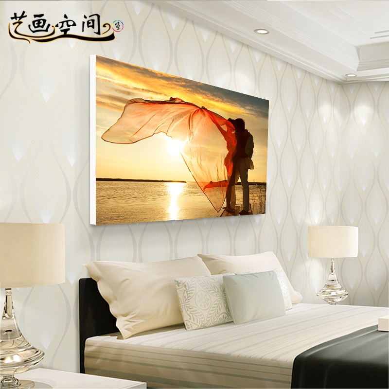 现代简约卧室床头装饰画房间寝室墙画壁画酒店宾馆单幅卫生间挂画 - 图0