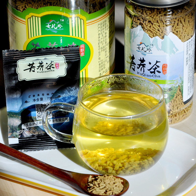 女儿珍苦荞茶李佳琦大凉山罐装云南特产黑麦代用