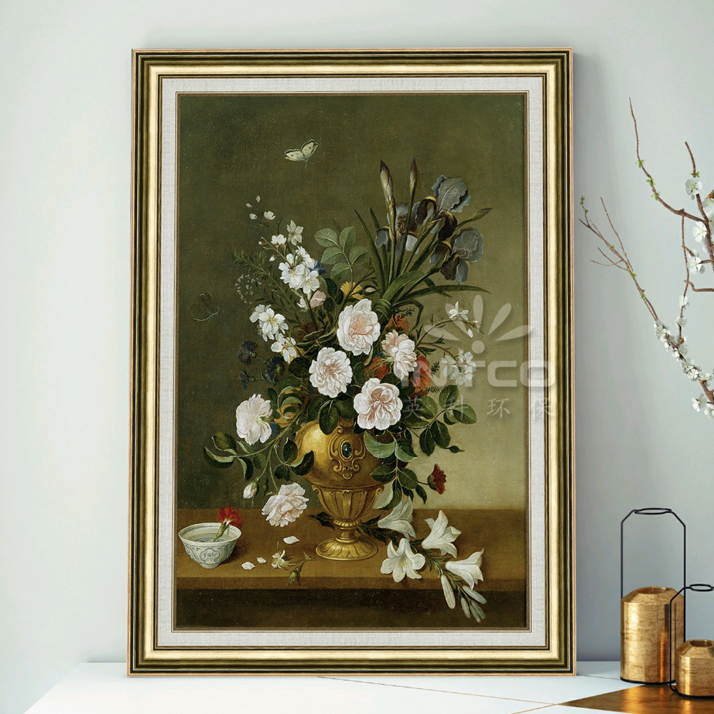 欧式复古油画画框diy数字创意装裱裱外框油画装饰相框定做挂墙