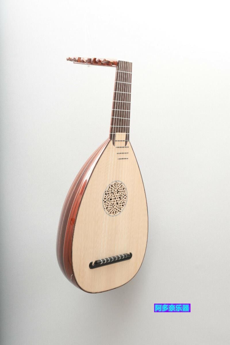 土耳其进口特琴course文艺复兴专业lute小众吉他乐器吉他-古典吉他