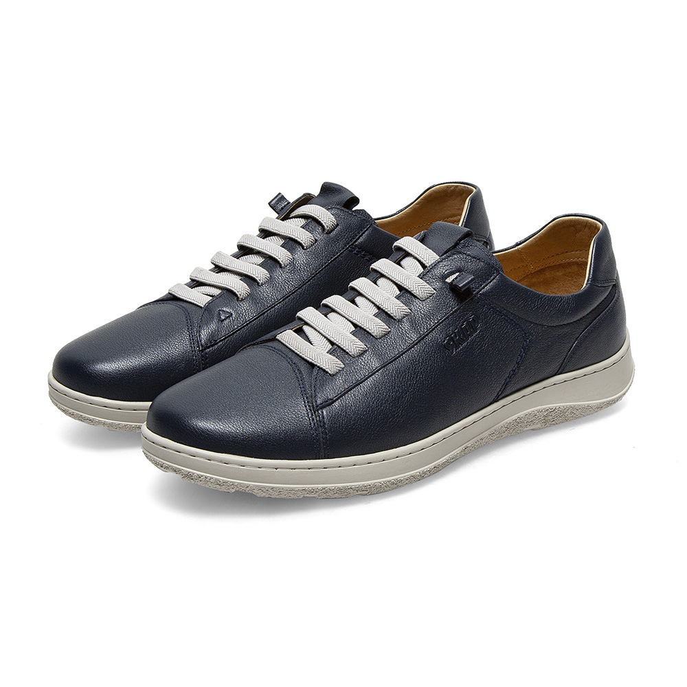 skap圣伽步2021秋季新款商场同款牛皮革舒适板鞋男休闲鞋a2l02cm1