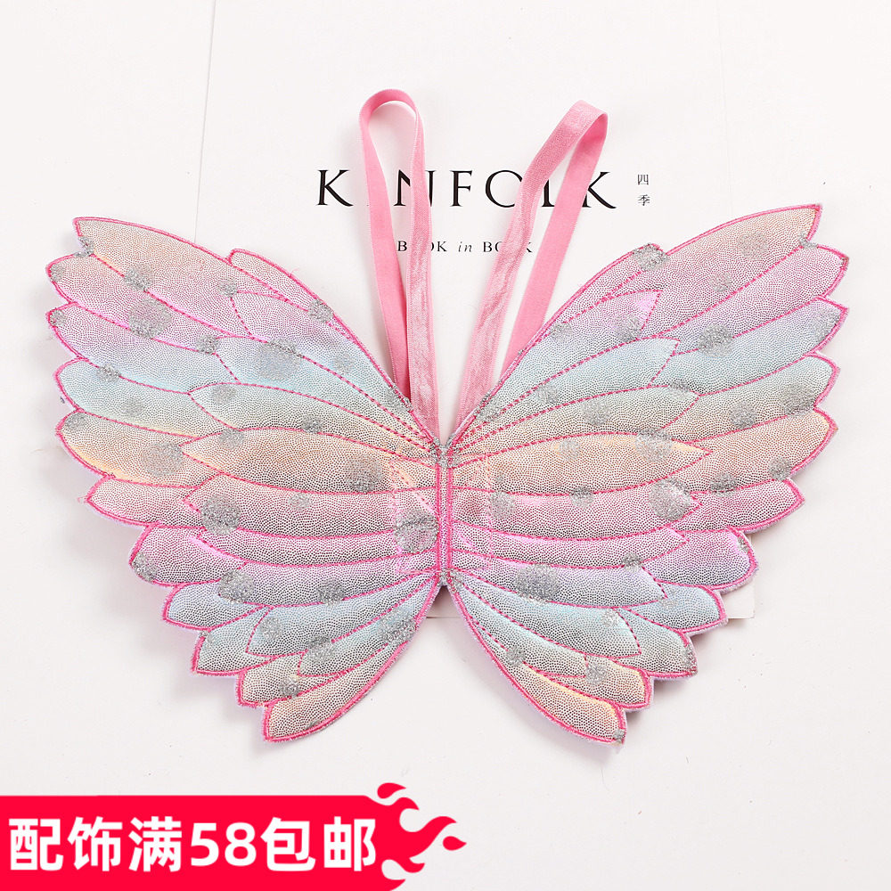 女童儿童宝宝天使蝴蝶翅膀仙女魔法棒发箍表演翅膀
