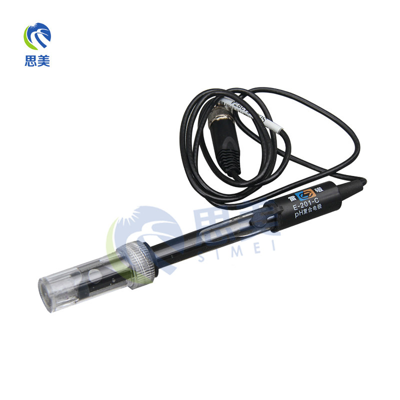 电极上海雷磁ph复合e201c实验室酸度ph计可其它
