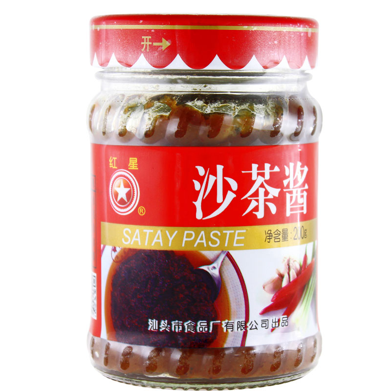 红星沙茶酱200g火锅调料煎炒火锅酱汕头厦门沙茶面炒饭火锅沾蘸料