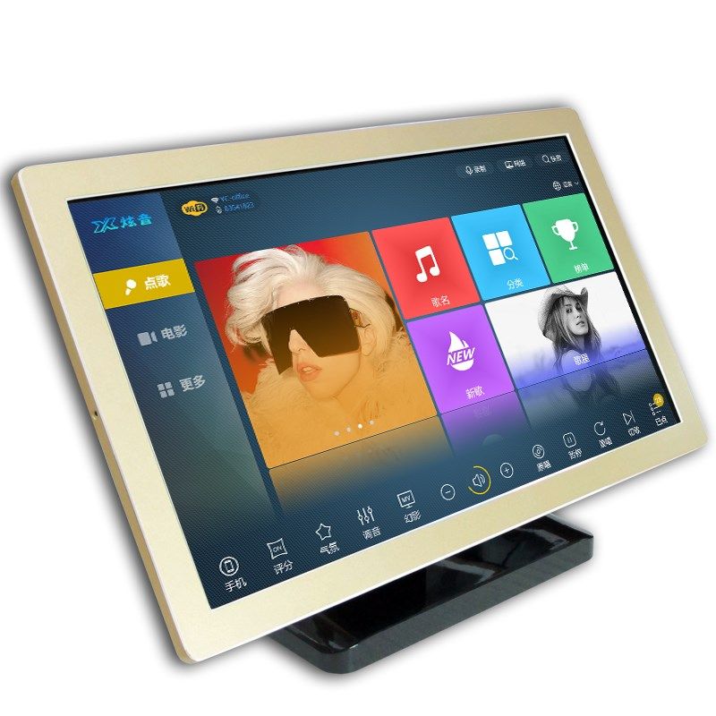 新款雷石点歌ktv22寸215铝合金易雷石王视音王ktv